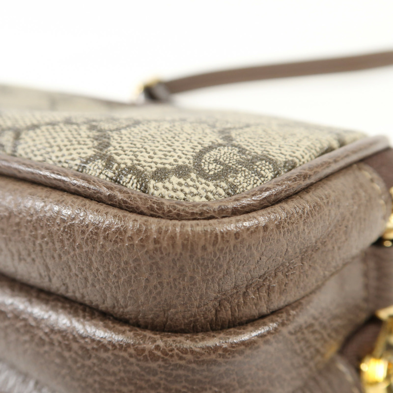 GUCCI 塗層帆布Ophdia GG Supreme金扣肩背袋-12