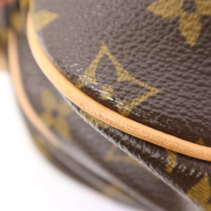 LOUIS VUITTON Monogram Saumur 30金扣肩背袋棕色-8