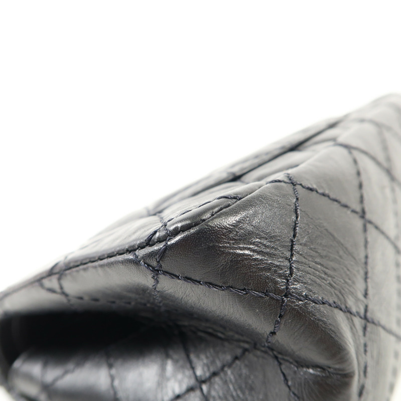 CHANEL 牛皮皮革2.55 Mini銀扣鏈帶肩背袋-12