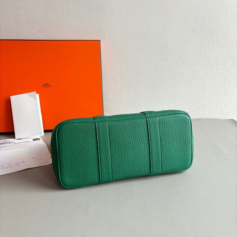 Hermes Garden 30 花園帆布手提包-6