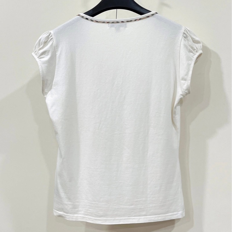 Burberry 倫敦 V領經典格紋滾邊戰馬上衣-3