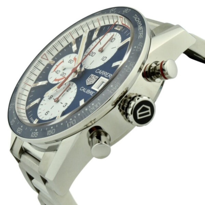 9成新 防水錶 TAG HEUER Carrera Chronograph Watch with Silver Steel Bracelet CV201AR.BA0715 (思英Vito)-8