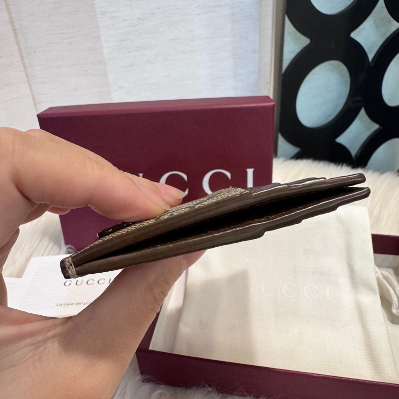 Gucci 雙色GG卡片夾 新款 近全新-6