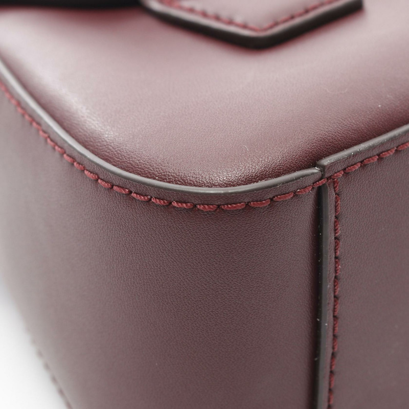 Michael Kors 小斜背包手提包 35F4G3OC5L 皮革波爾多色 二手-5