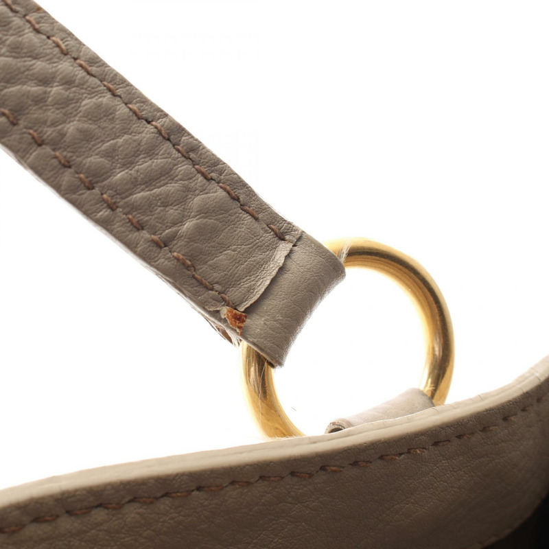 Miu Miu VITELLO CARIBU 手提包 手袋 皮革 灰色 二手 女款 GHW-4