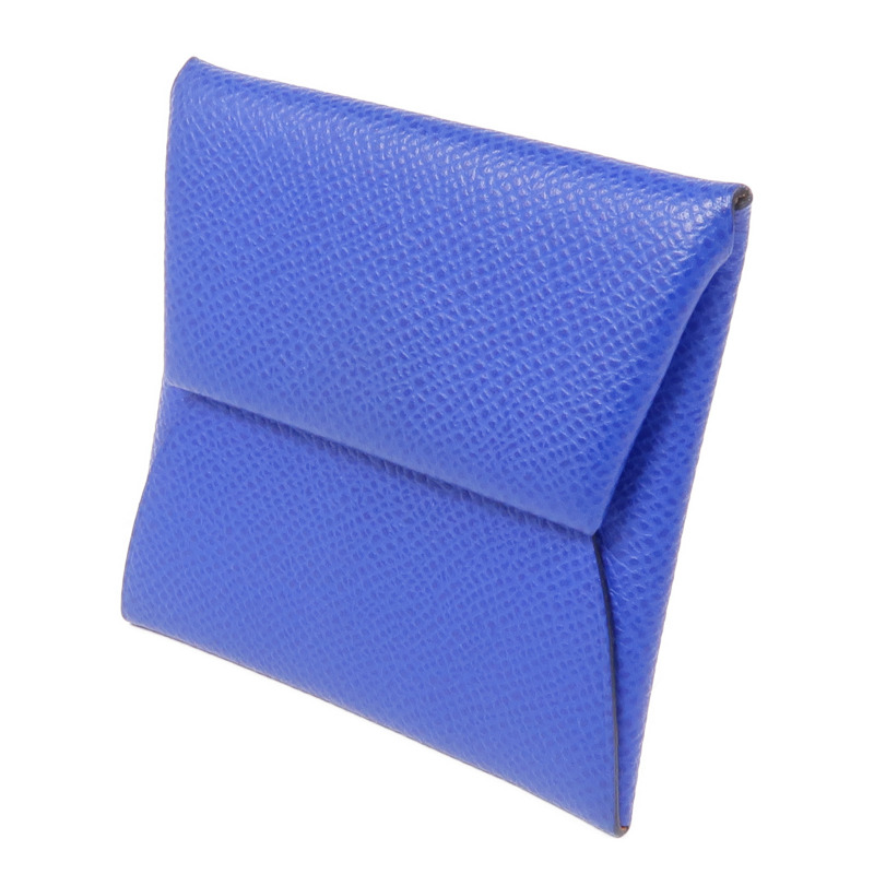 HERMES Epsom皮革Bastia銀扣零錢包-1