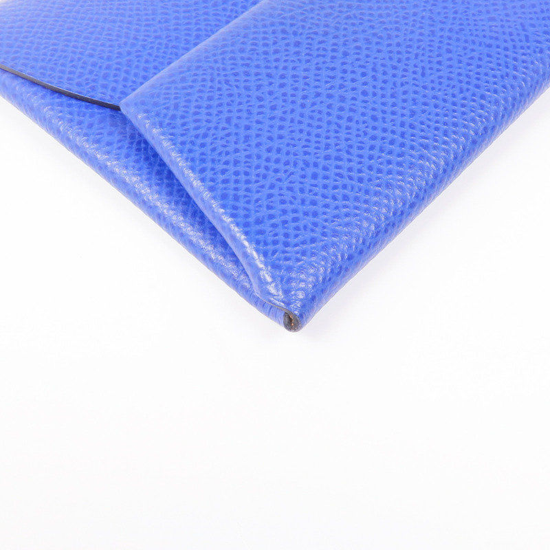 HERMES Epsom皮革Bastia銀扣零錢包-8