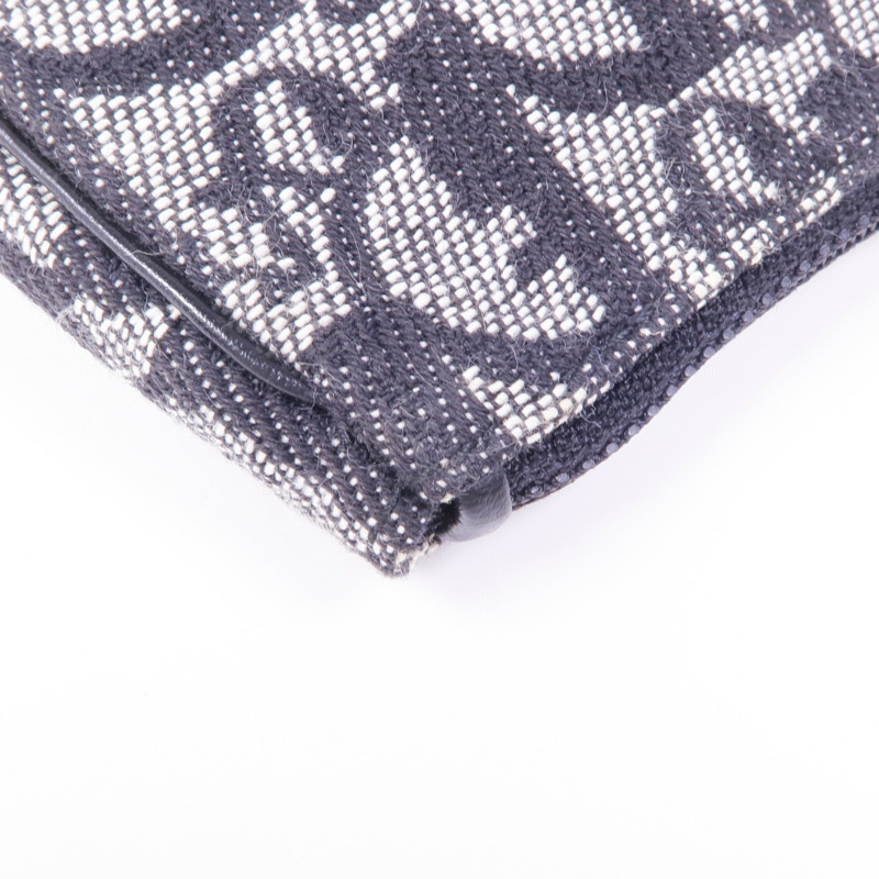 Dior 帆布Coin Case銀扣零錢包-8