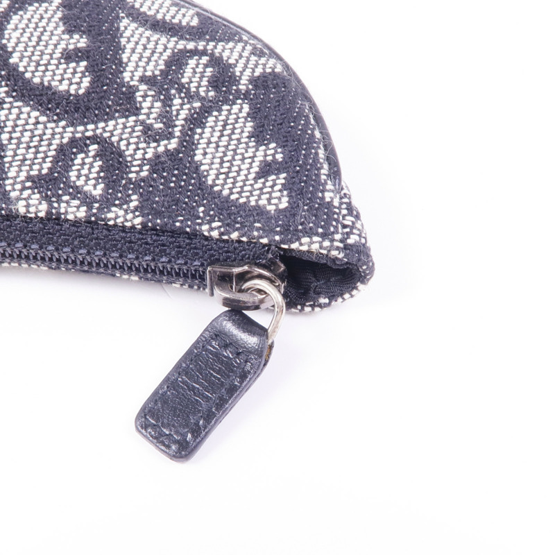 Dior 帆布Coin Case銀扣零錢包-9