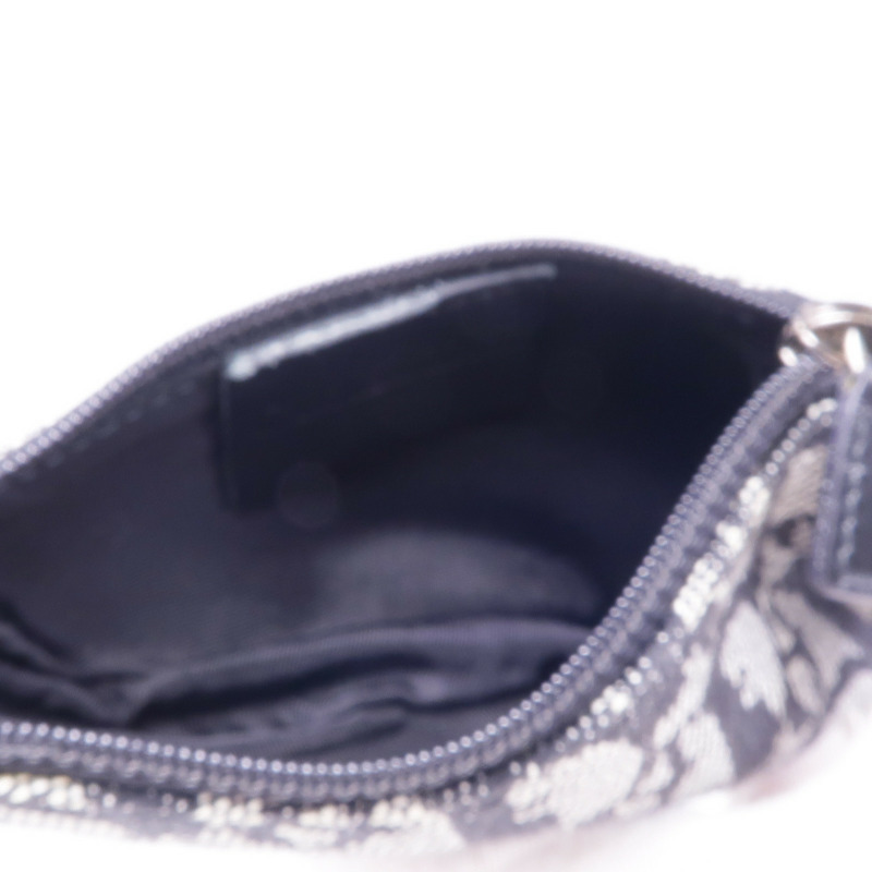 Dior 帆布Coin Case銀扣零錢包-10