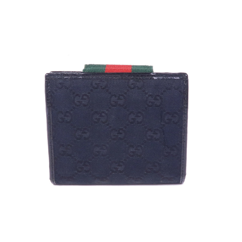 GUCCI 帆布Wallet金扣錢包-2