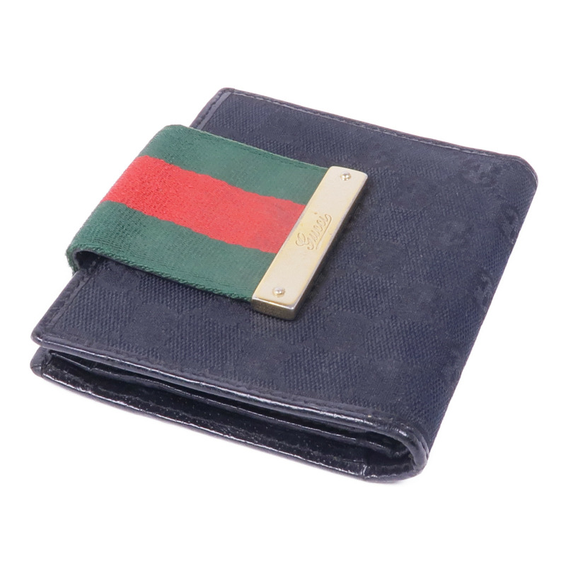 GUCCI 帆布Wallet金扣錢包-3