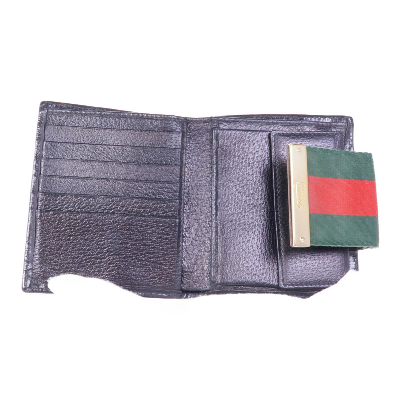 GUCCI 帆布Wallet金扣錢包-11