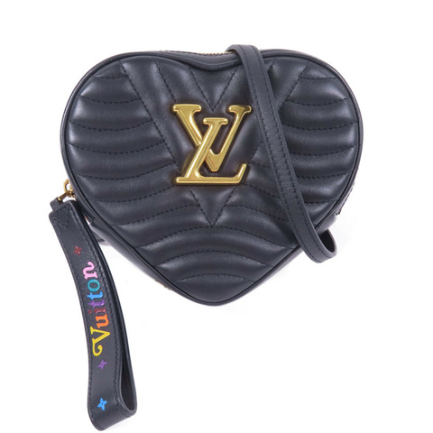 LOUIS VUITTON 牛皮皮革New Wave Heart Bag金扣肩背袋