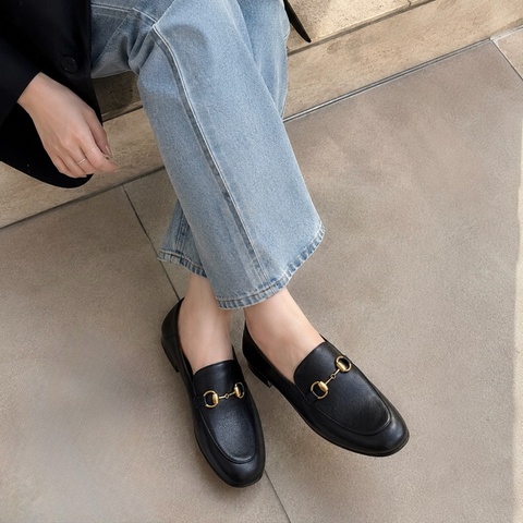 914intheair精品代購『全新閒置』Gucci 馬銜釦 樂福鞋 低跟鞋 低跟樂福鞋