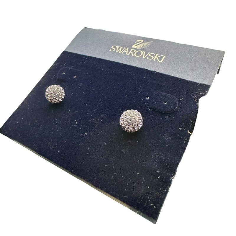 【美收精品】Swarovski 紫色鑽耳環 B-691【隔月月中將轉賣至日本 上架期限30天】-1