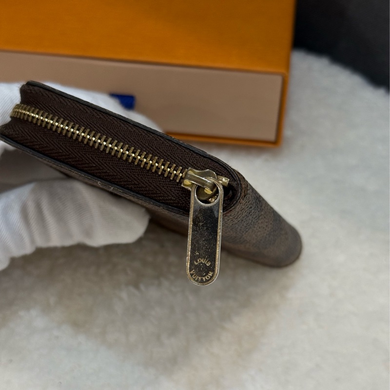 Lv棋盤格拉鏈零錢包-5