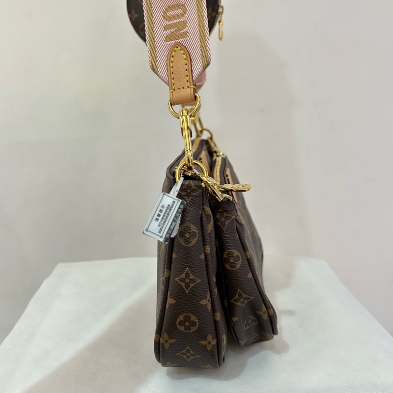 LV(M)粉背帶三合一麻將包-2