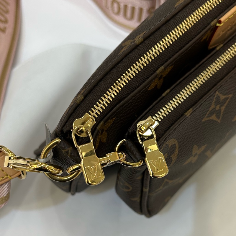 LV(M)粉背帶三合一麻將包-8