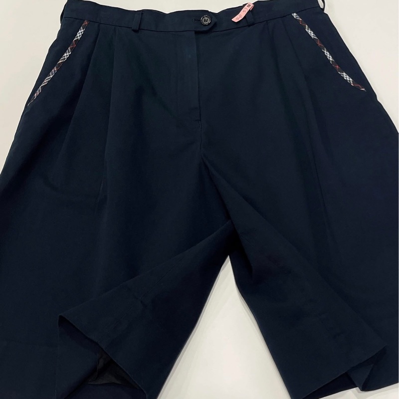 Burberrys 格紋滾邊五分褲-5