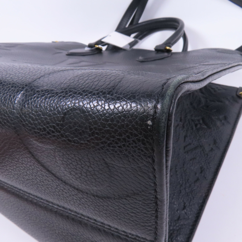 LOUIS VUITTON Monogram Empreinte On The Go MM金扣手挽肩背兩用袋-7