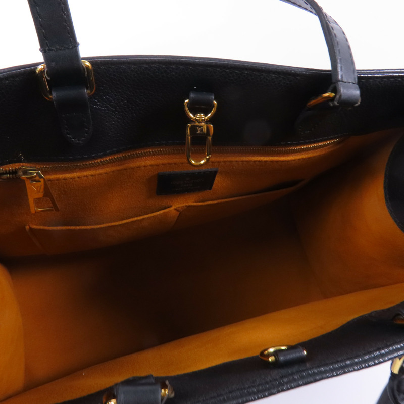 LOUIS VUITTON Monogram Empreinte On The Go MM金扣手挽肩背兩用袋-10