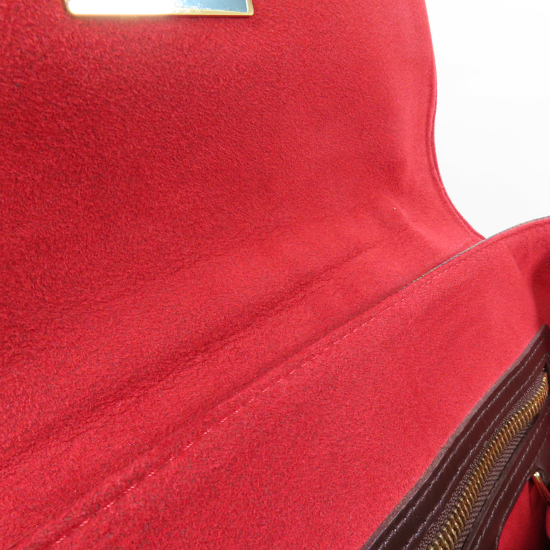 LOUIS VUITTON Damier Bergamo MM金扣手挽肩背兩用袋-13