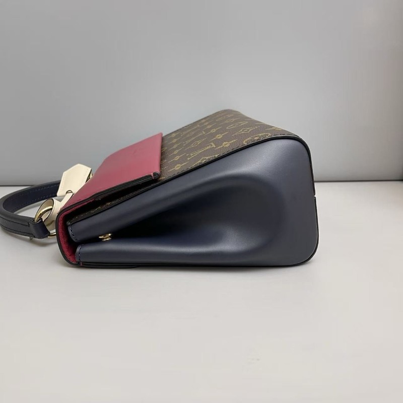 LV路易威登老花ClunyBB老花拼皮包 手提包無肩帶-3