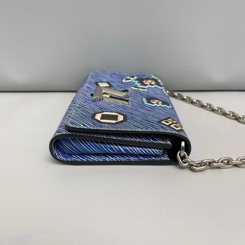 LV路易威登 Twist藍色epi水波紋徽章限量款包 肩背包 斜背包-2