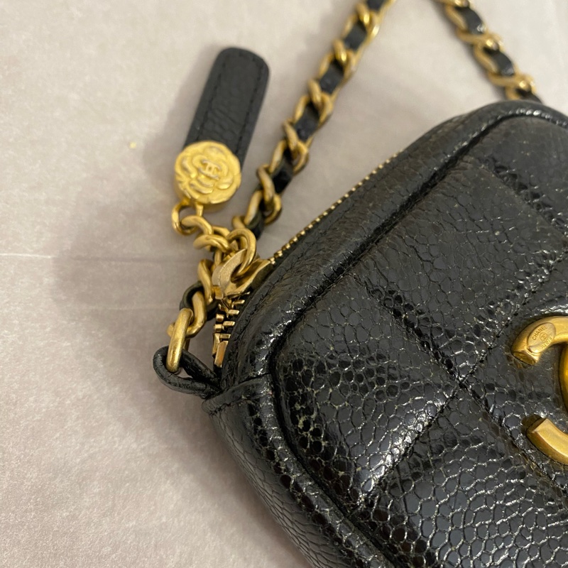 Chanel mini限量磚石斜跨包-8