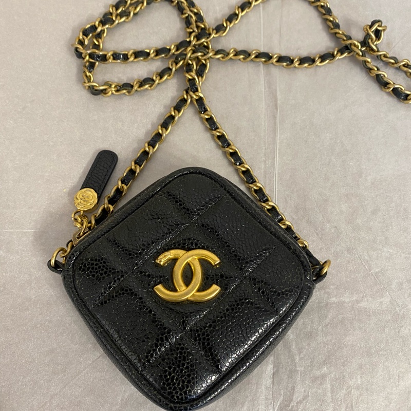 Chanel mini限量磚石斜跨包-9