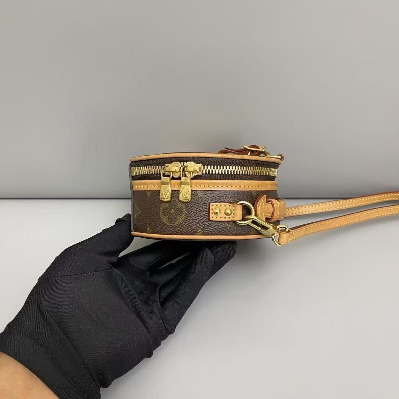 LV路易威登 迷你老花硬餅包 斜背包 肩背包 🈶盒子 購鉦-1