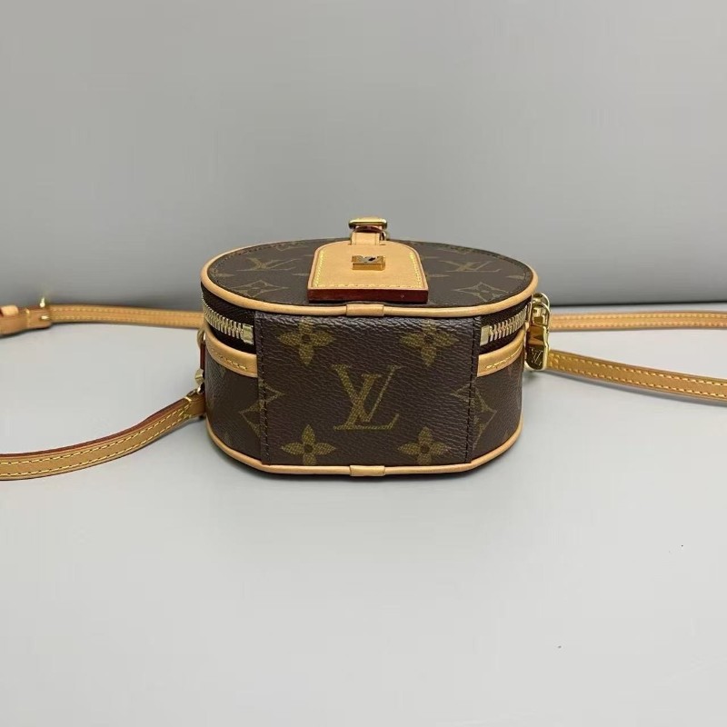 LV路易威登 迷你老花硬餅包 斜背包 肩背包 🈶盒子 購鉦-3