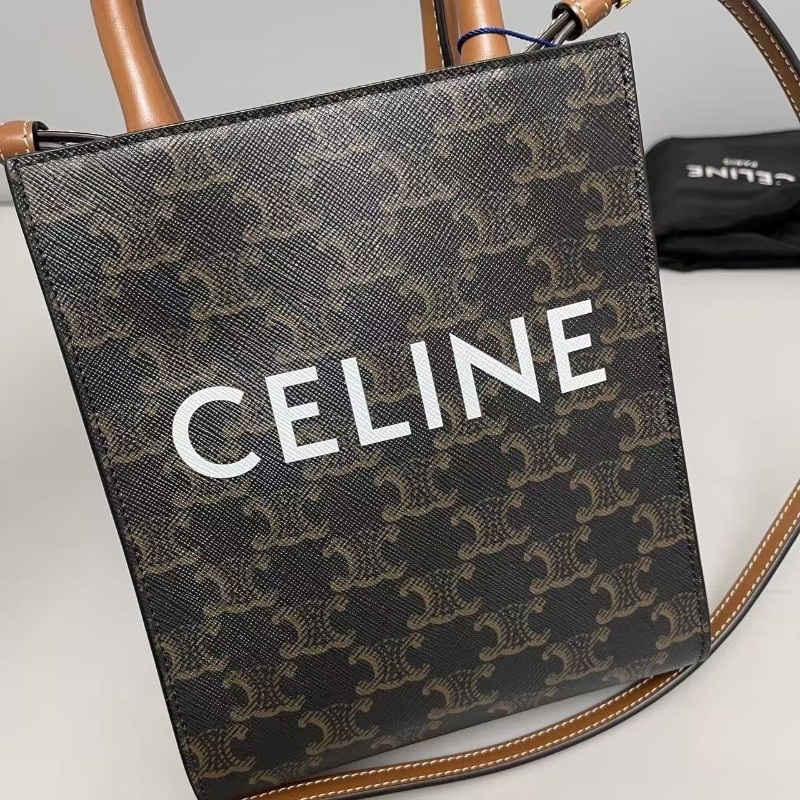 Celine Cabas迷你老花凱旋門琴譜包 肩背包 斜背包-2