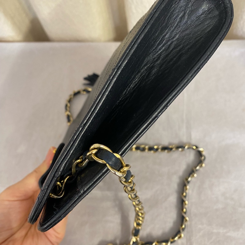 CHANEL香奈兒中古款vtg 單肩包 2開-2
