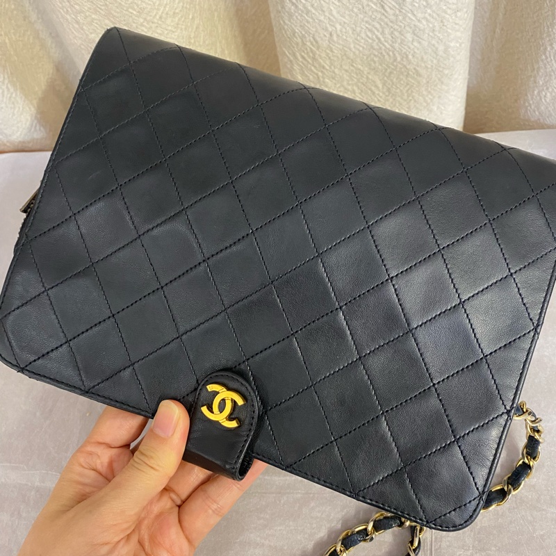 CHANEL香奈兒中古款vtg 單肩包 2開-3