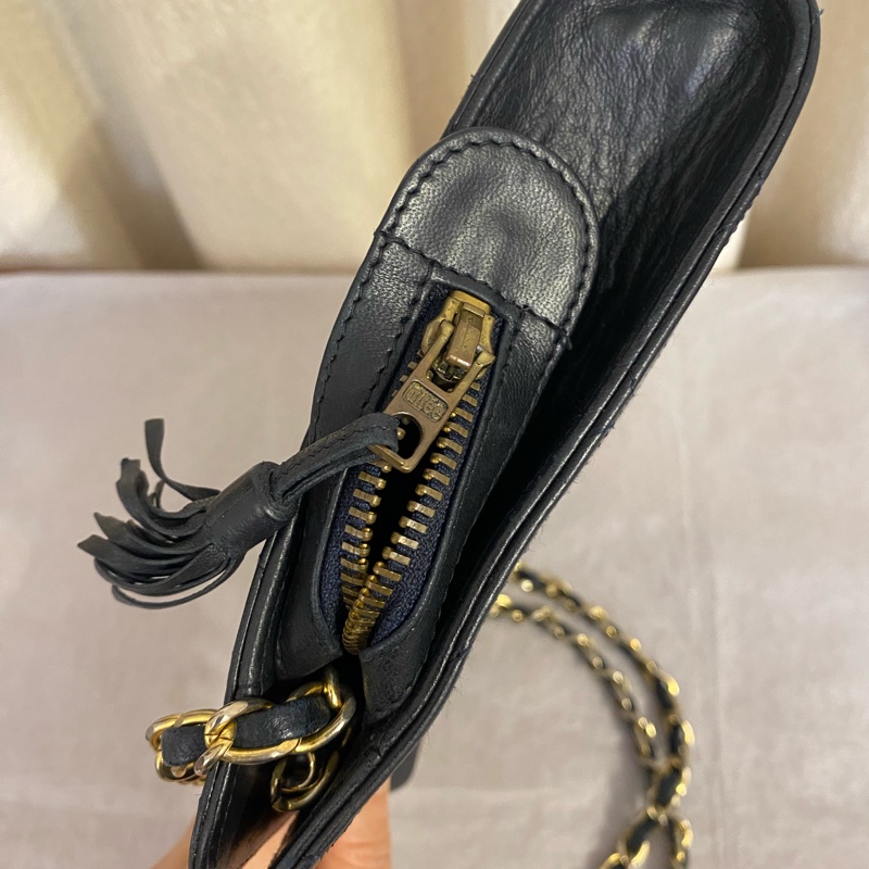 CHANEL香奈兒中古款vtg 單肩包 2開-4