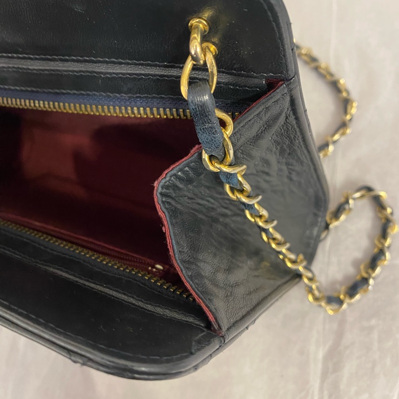 CHANEL香奈兒中古款vtg 單肩包 2開-8