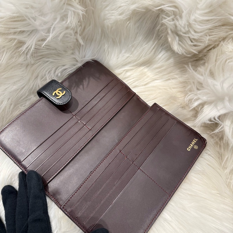 香奈兒 精典菱格紋魚子醬長夾-3