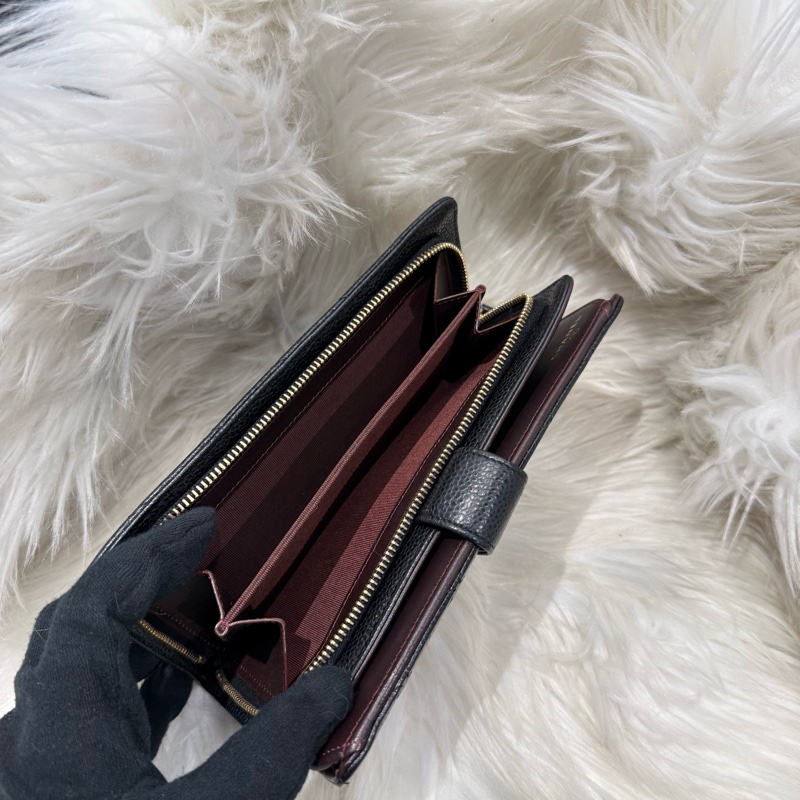 香奈兒 精典菱格紋魚子醬長夾-6