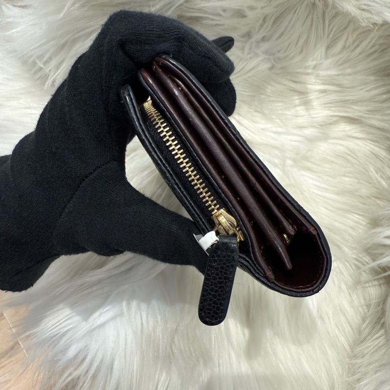 香奈兒 精典菱格紋魚子醬長夾-8