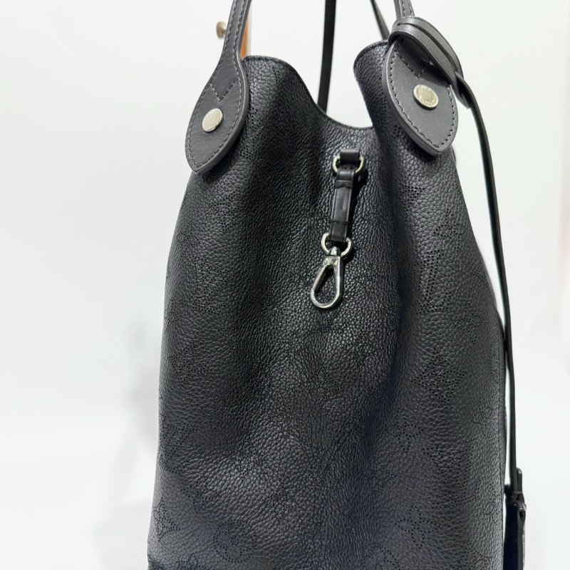 LV黑牛皮洞洞雷射HINA手提托特包MM M54354-1