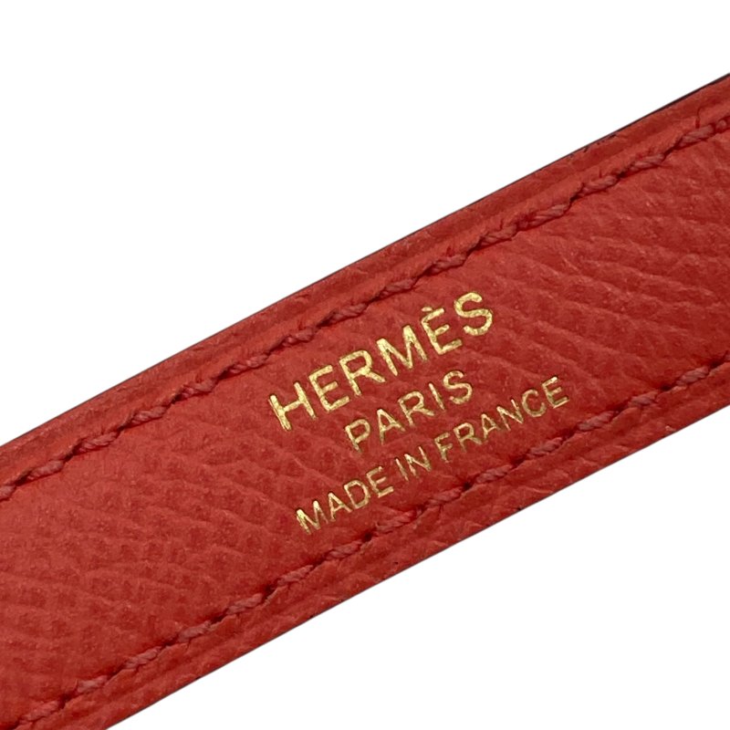 HERMES 愛馬仕 KELLY 28 外縫 Z刻 皮革 手提包 橘紅色 金釦-19