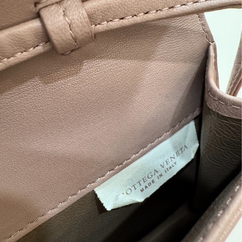 BOTTEGA VENETA BV 編織 藕粉色 woc 長夾 皮夾 皮包 斜背包 肩背包 側背包 手提包-7