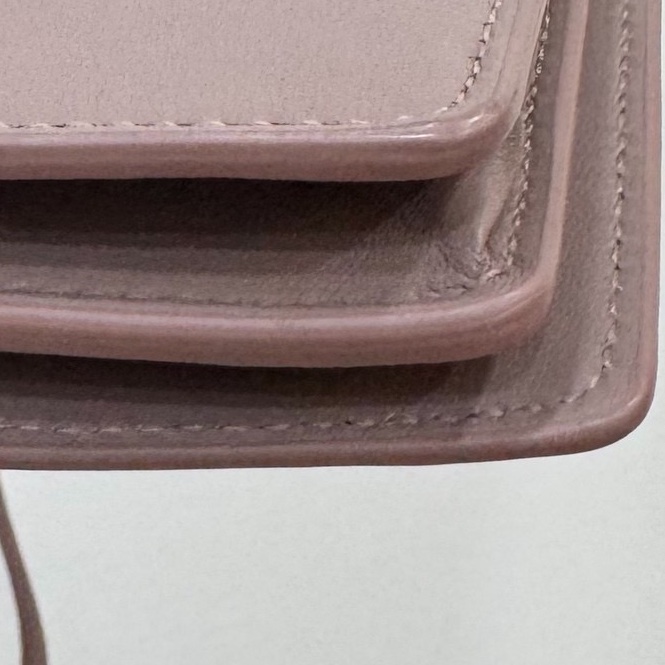 BOTTEGA VENETA BV 編織 藕粉色 woc 長夾 皮夾 皮包 斜背包 肩背包 側背包 手提包-14