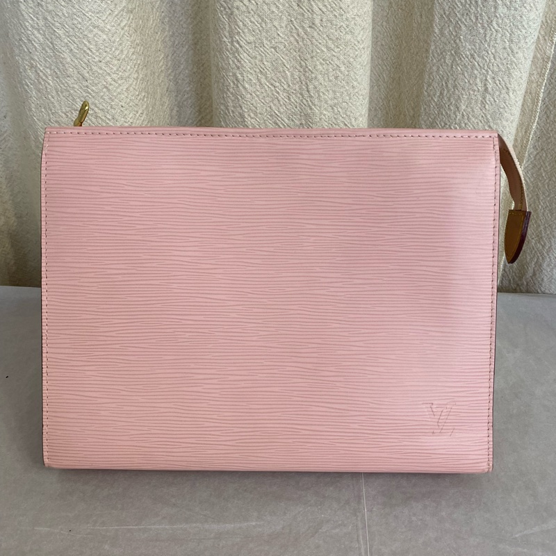 Louis Vuitton 水波紋 嫩粉色洗漱包-0
