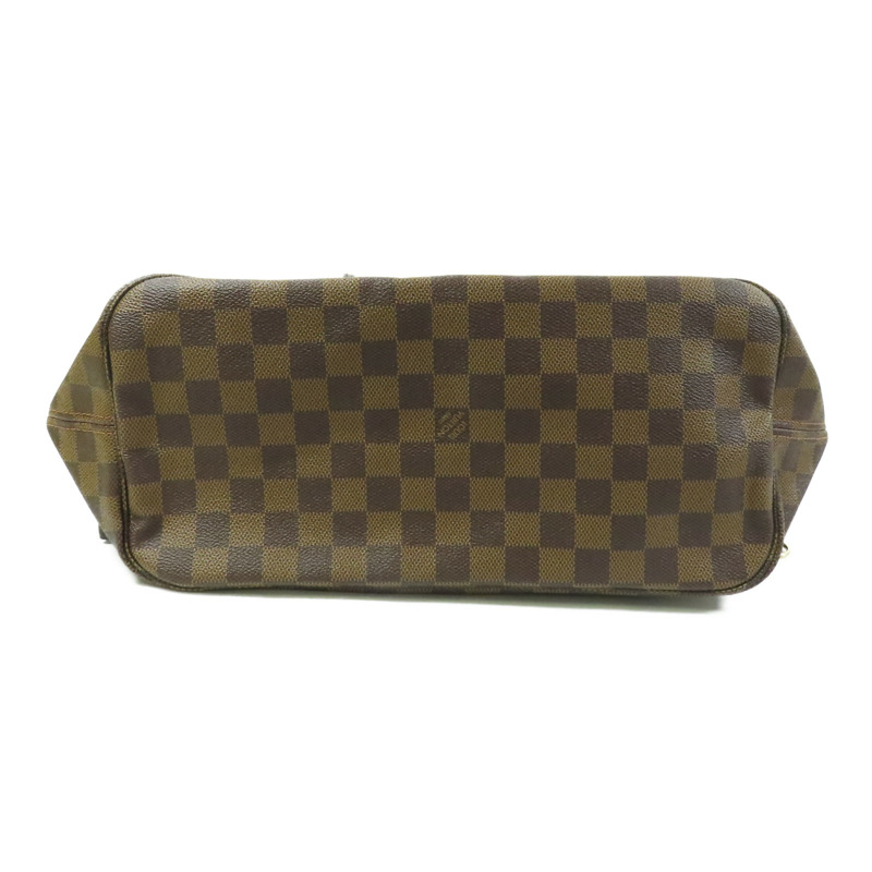 LOUIS VUITTON Damier Neverfull MM金扣肩背袋/手挽袋-3