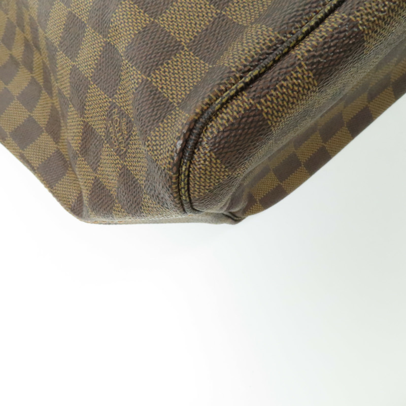 LOUIS VUITTON Damier Neverfull MM金扣肩背袋/手挽袋-5