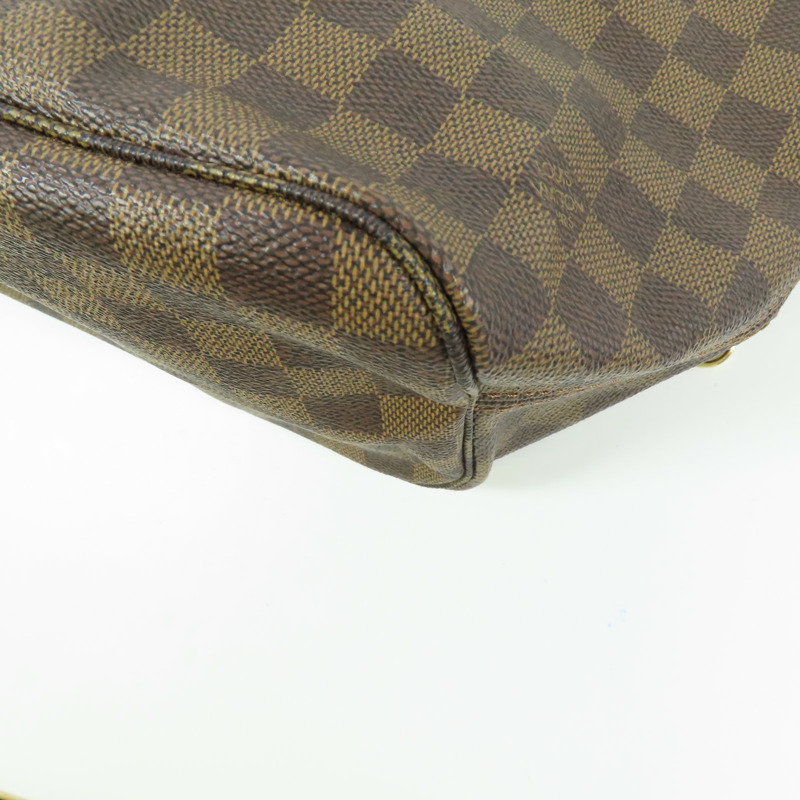 LOUIS VUITTON Damier Neverfull MM金扣肩背袋/手挽袋-6