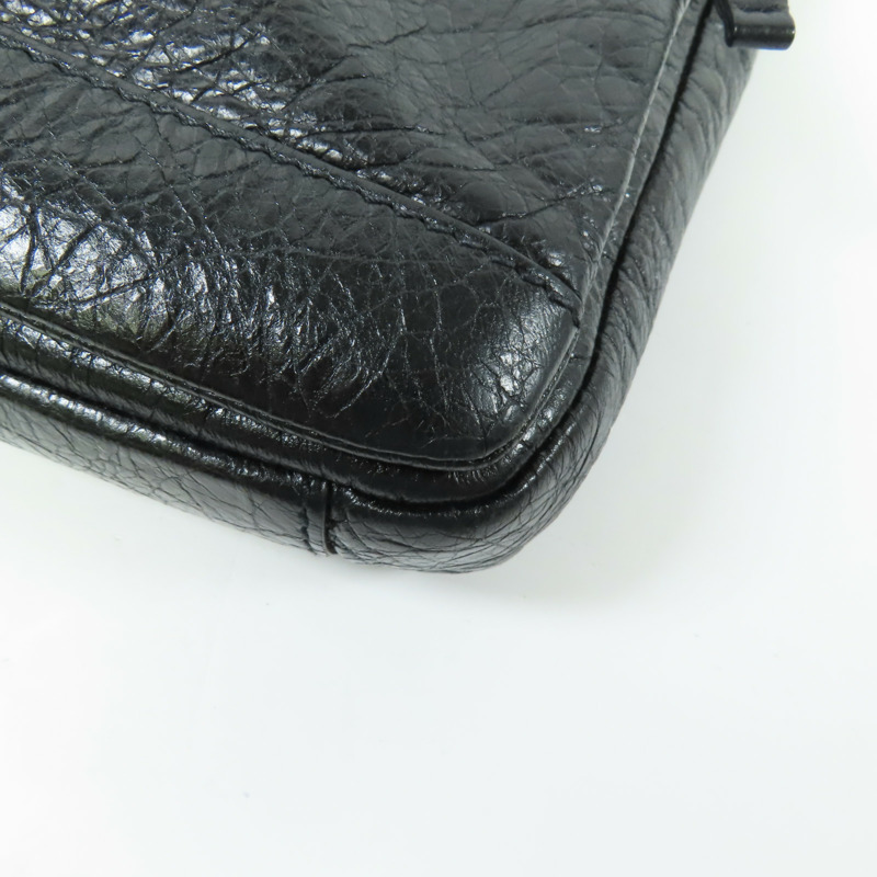 BALENCIAGA 牛皮皮革2 Way Shoulder Bag銀扣手挽肩背兩用袋-6